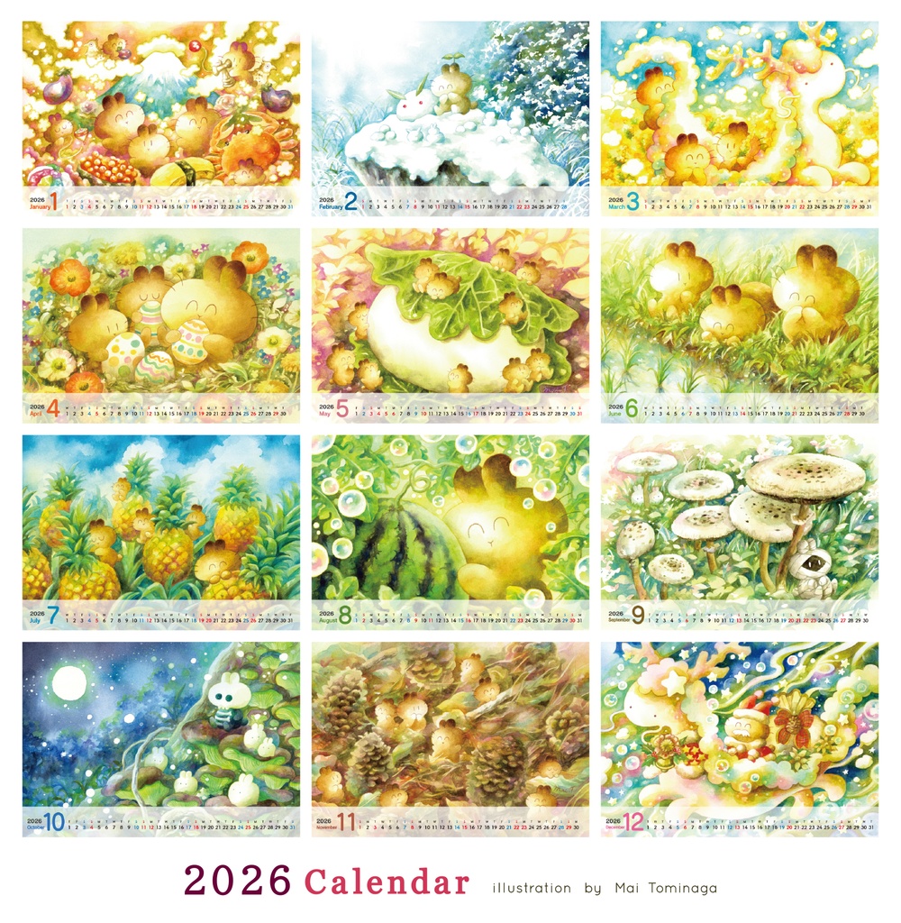 【新作】2026年 卓上カレンダー