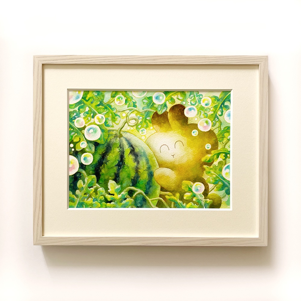 【原画・新作】すいかが大好き