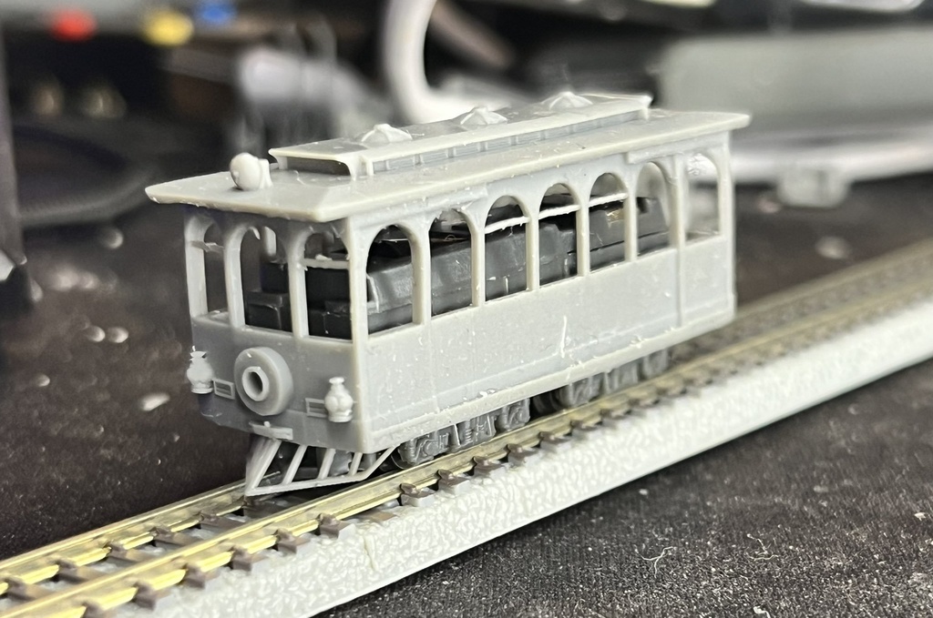 zショーティー用 アメリカ型高架鉄2両セット 3Dデータのみ(某テーマパークにいる電車)