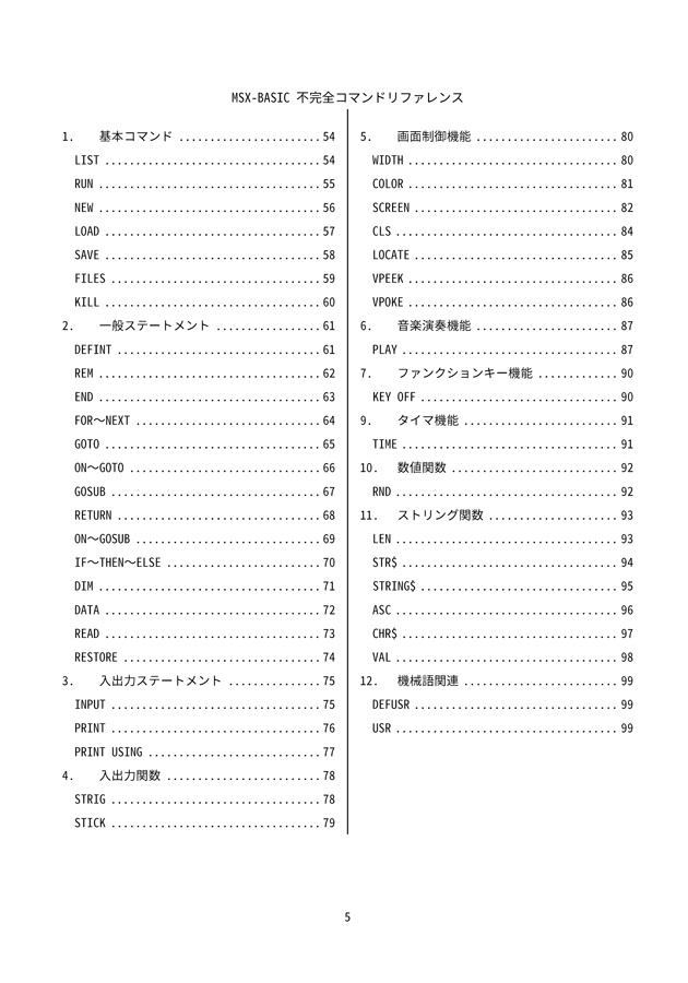 ゲームづくりから学ぶMSX-BASIC 入門編
