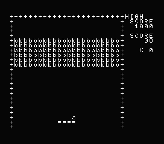 MSX用ブロック崩しゲーム「ａ＋ｂ＝Ｂｌｏｃｋ Ｂｒｅａｋｅｒ」