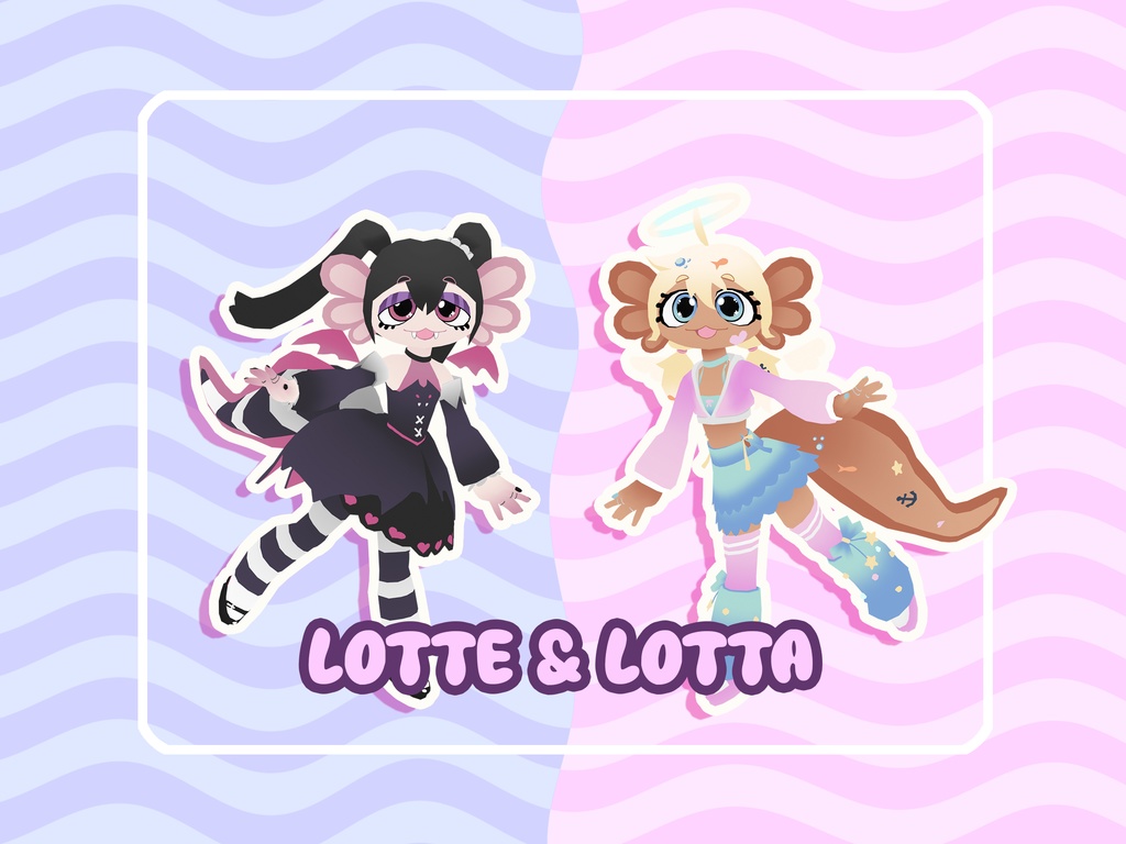 Axolotl twins Lotte & Lotta [Original 3d Model]