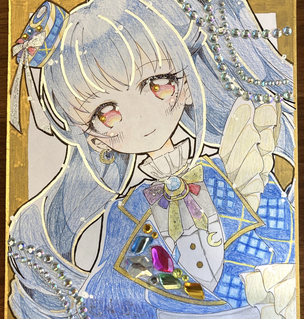 輝イブ　キラデコ色紙