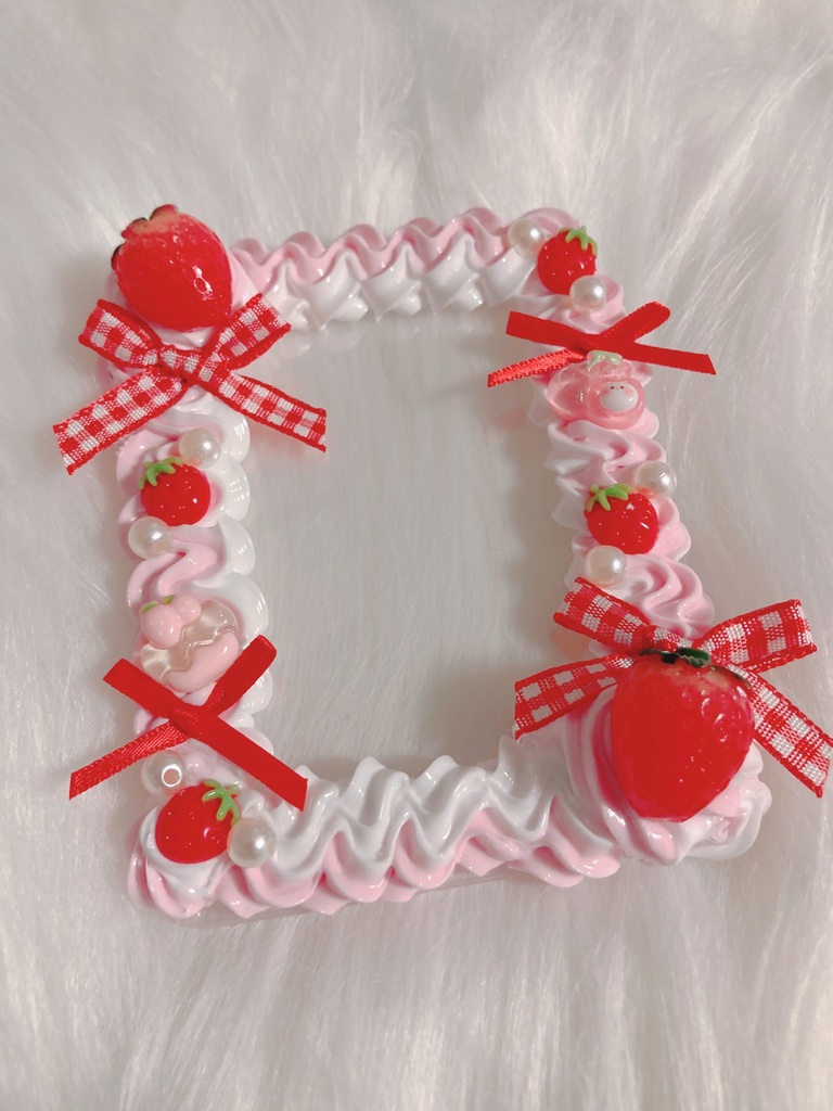 ホイップデコ　いちごミルクギンガム