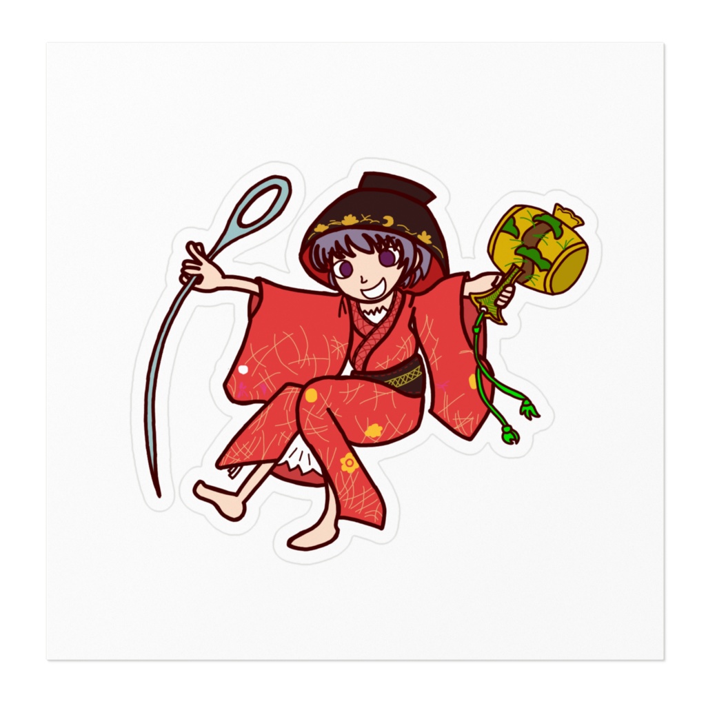 【ステッカー】ポップン風 少名針妙丸