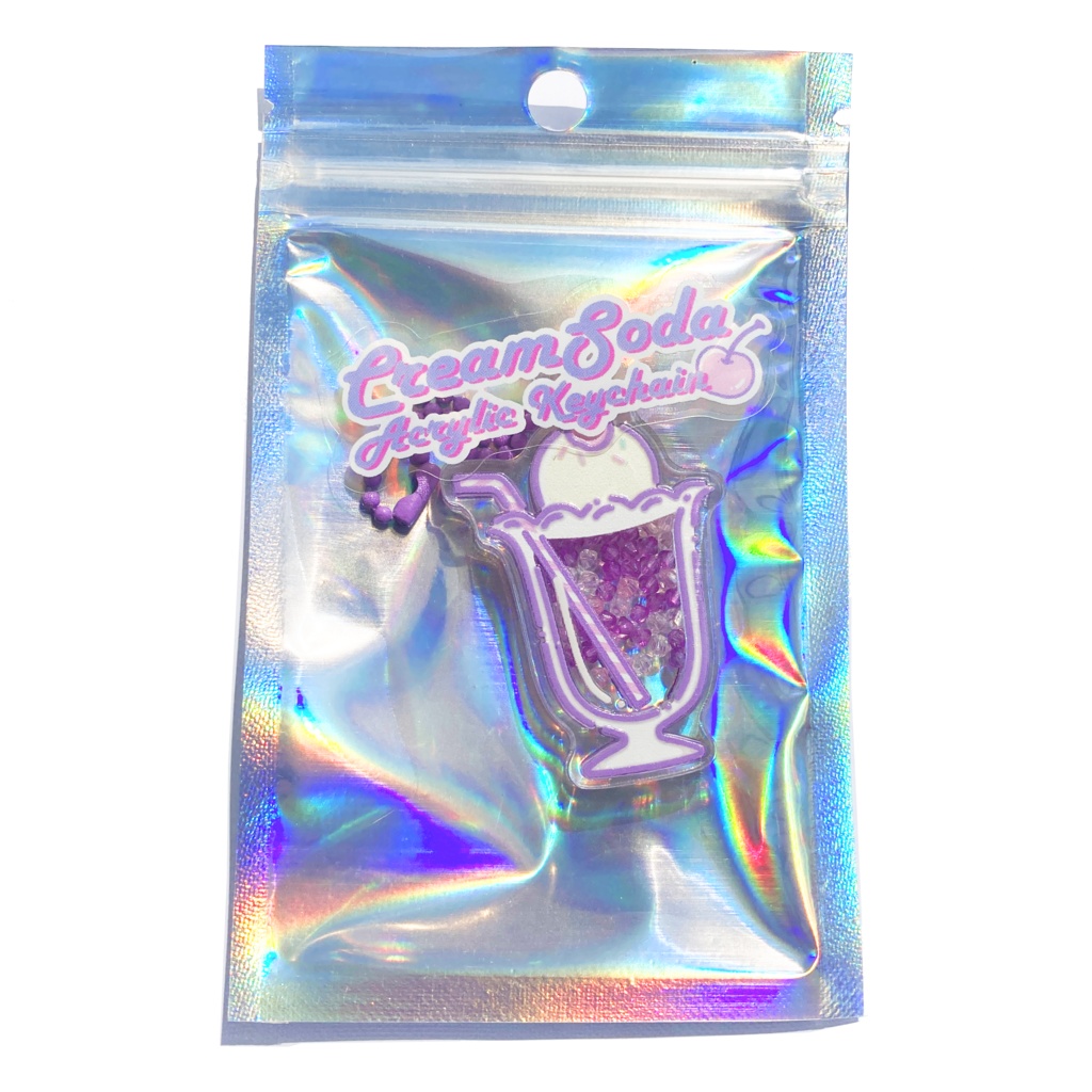 クリームソーダシャカシャカキーホルダー