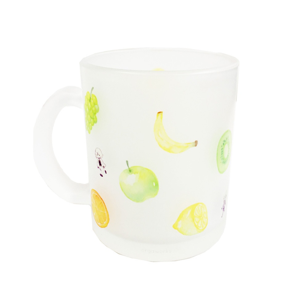 【1会計マグ・タンブラー2個まで】フルーツ源氏ガラスマグカップ<B級品>