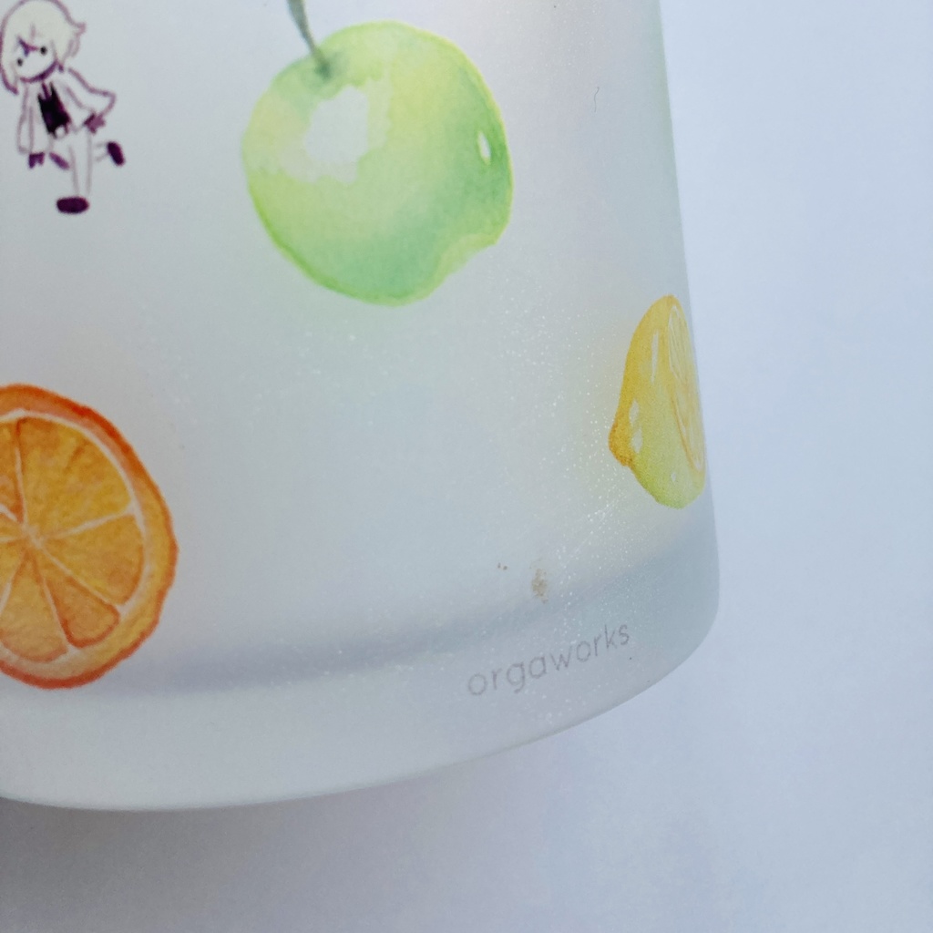 【1会計マグ・タンブラー2個まで】フルーツ源氏ガラスマグカップ<B級品>