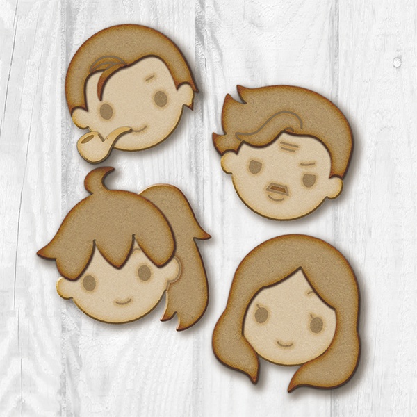 FGO　クッキー風ウッドバッジ