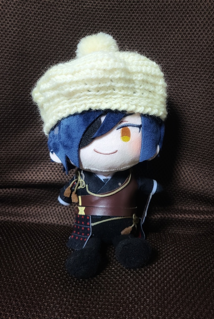 毛糸(ニット)のベレー帽A 20cmサイズ ぬいぐるみ用