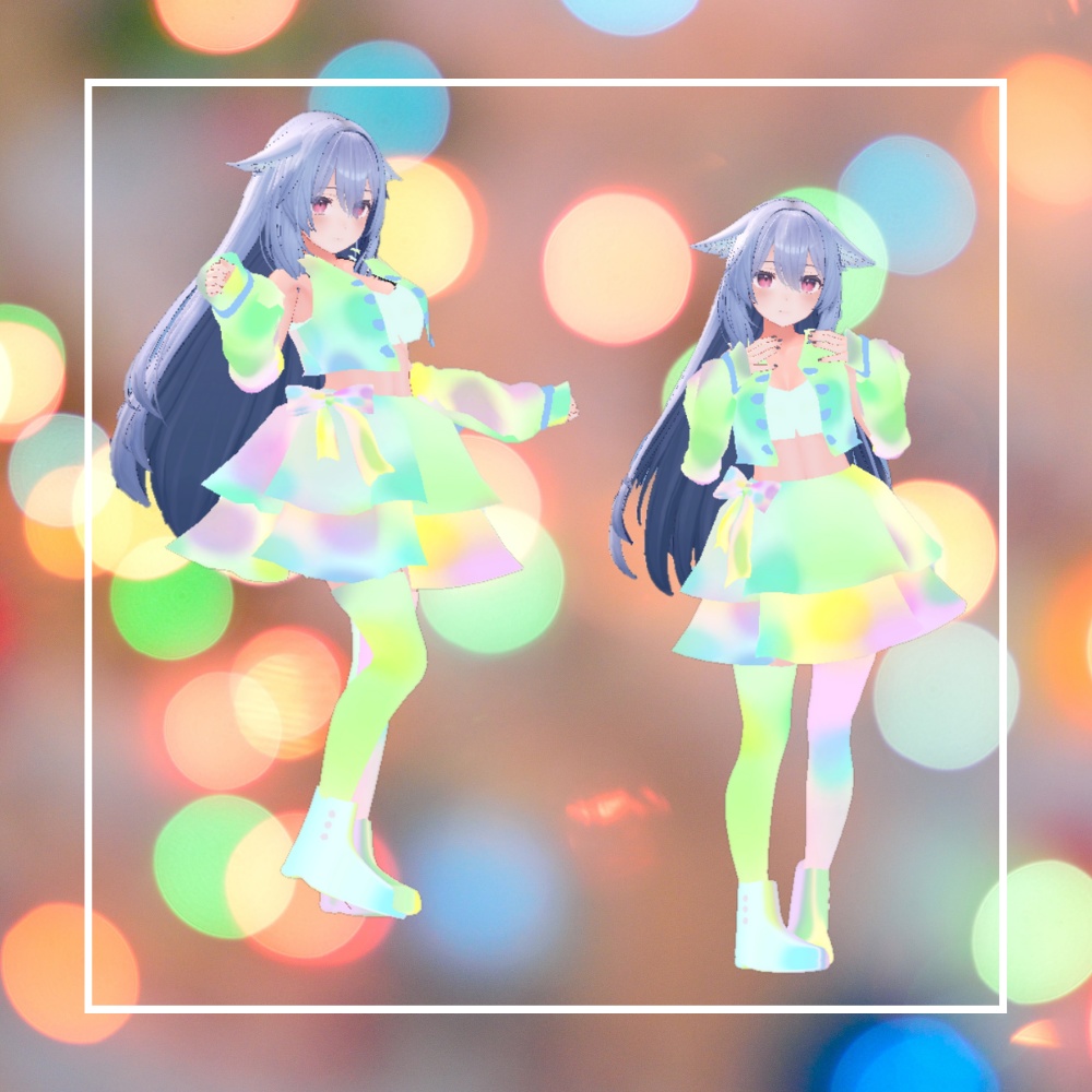 【3D】ゆめかわ色 ステージ衣装セット