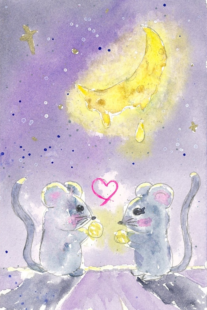 Cheers with the moon and cheese!