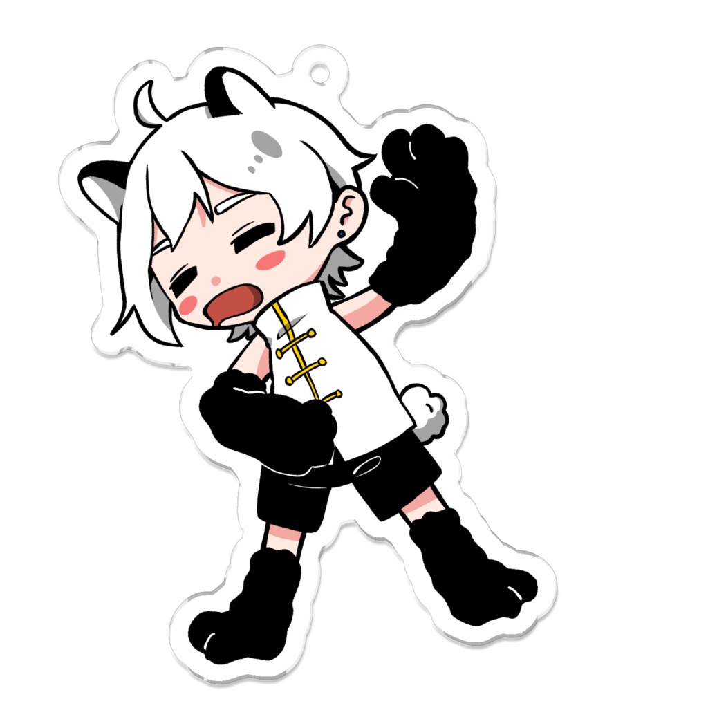 パンダ駄々ガワアクリルキーホルダー