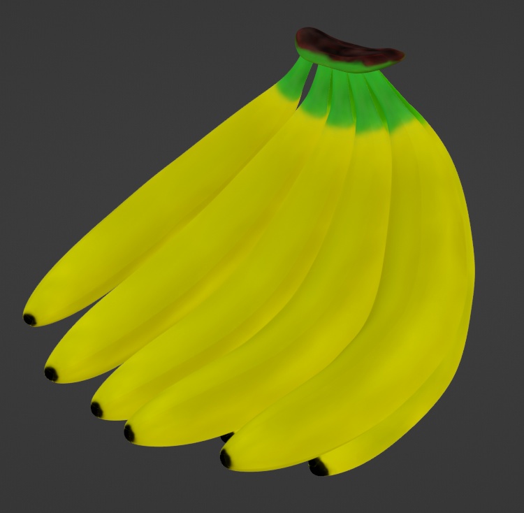 房のバナナ（Blenderデータ）