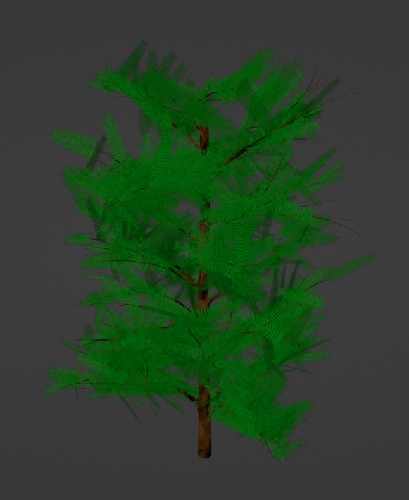 小さな松の木（Blenderデータ）