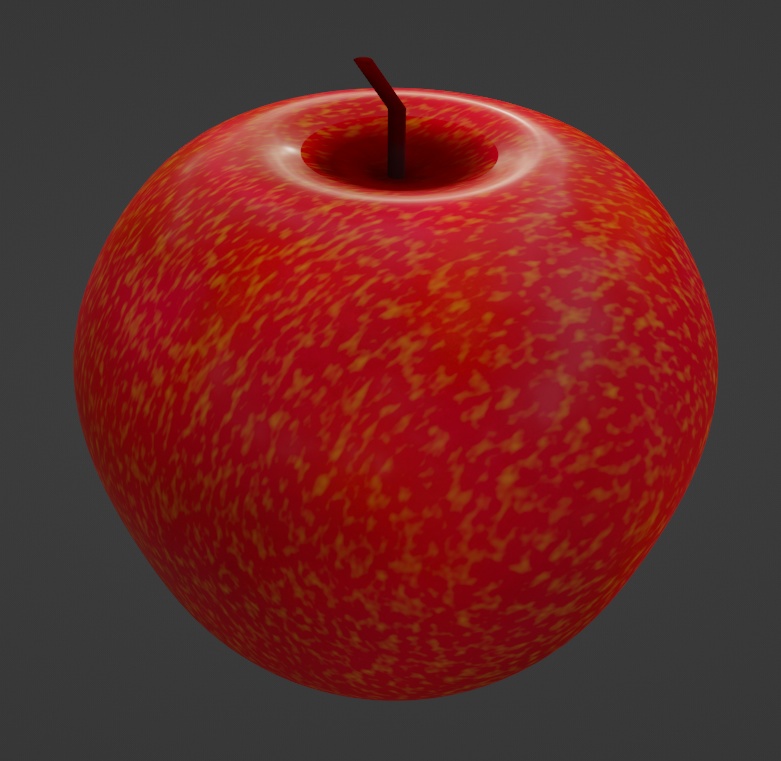 りんご（Blenderデータ）