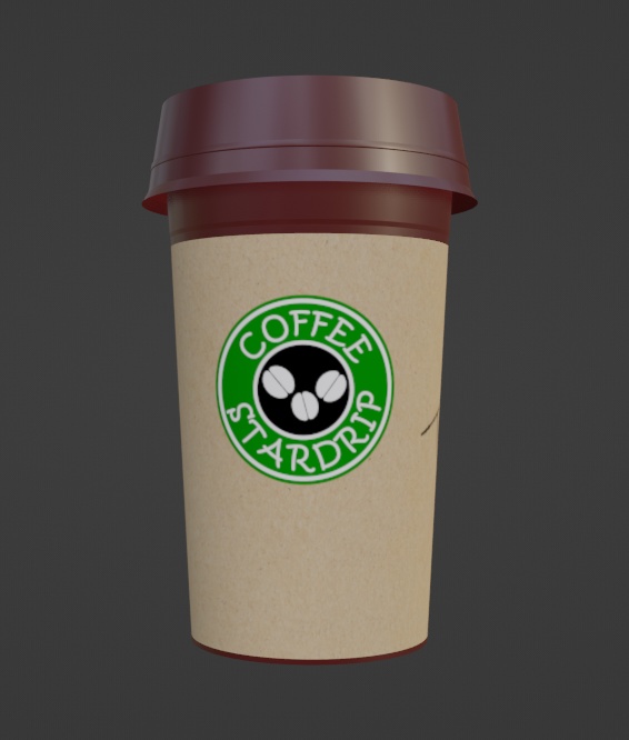 カップコーヒー（Blenderデータ）