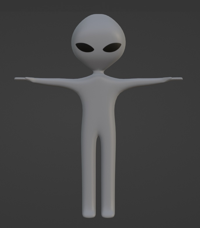 宇宙人（Blenderデータ）