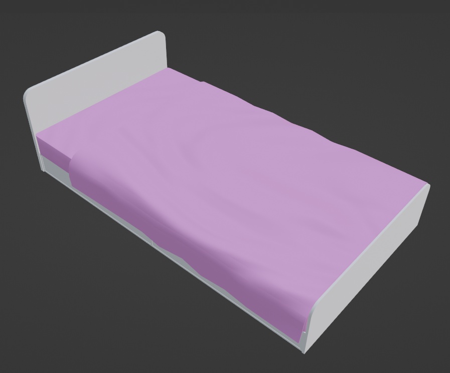 ベッド（Blenderデータ）