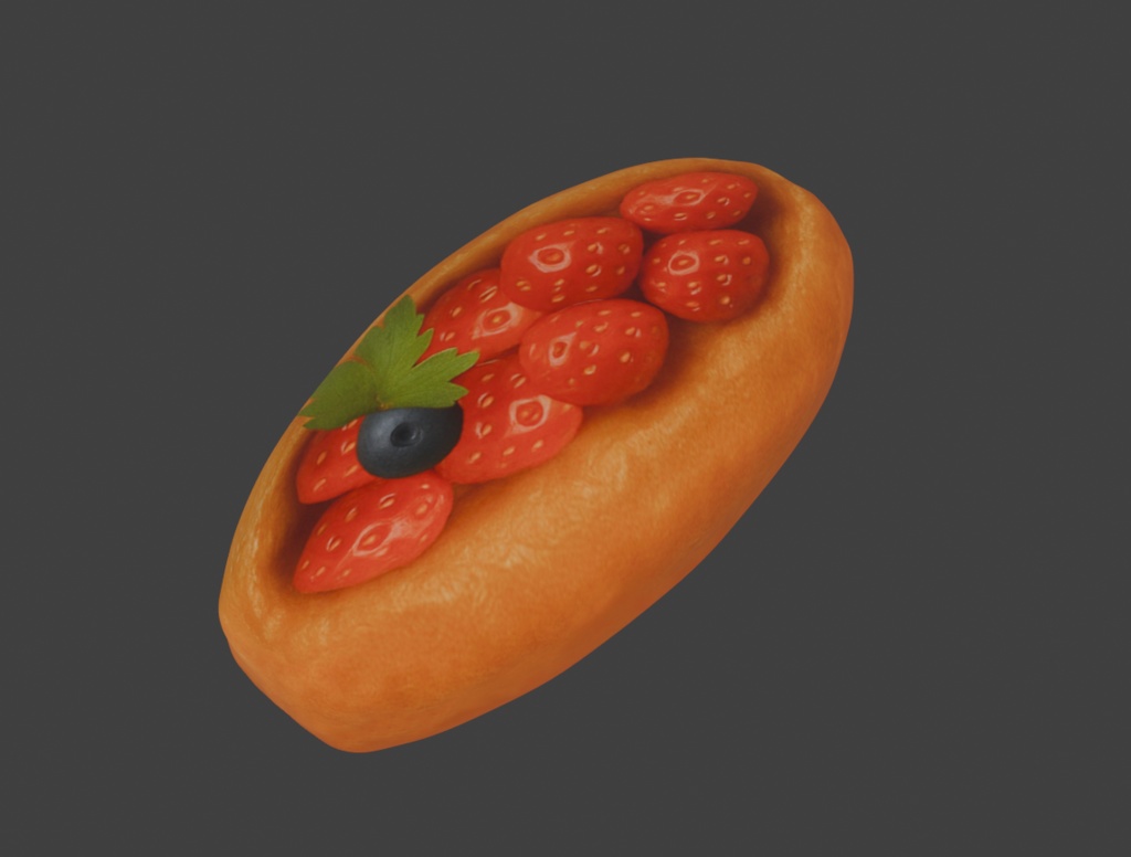 デニッシュパン その５（Blenderデータ）