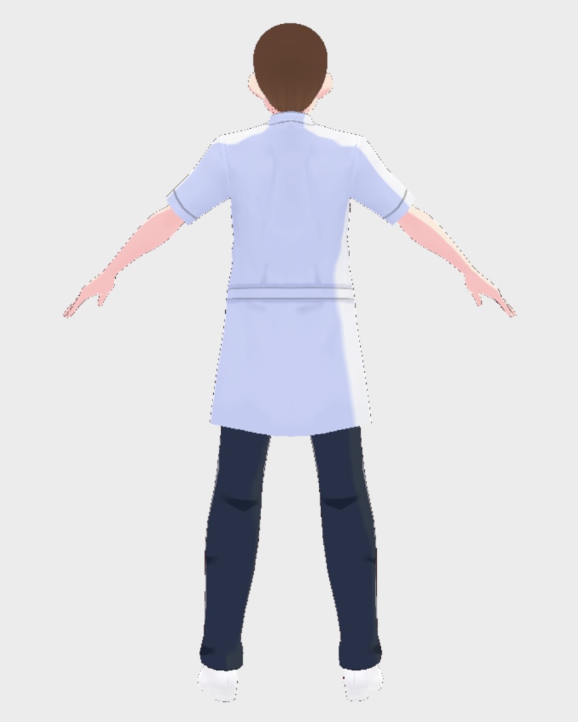 寿司職人の白衣ユニフォームセット(Vroid衣装)