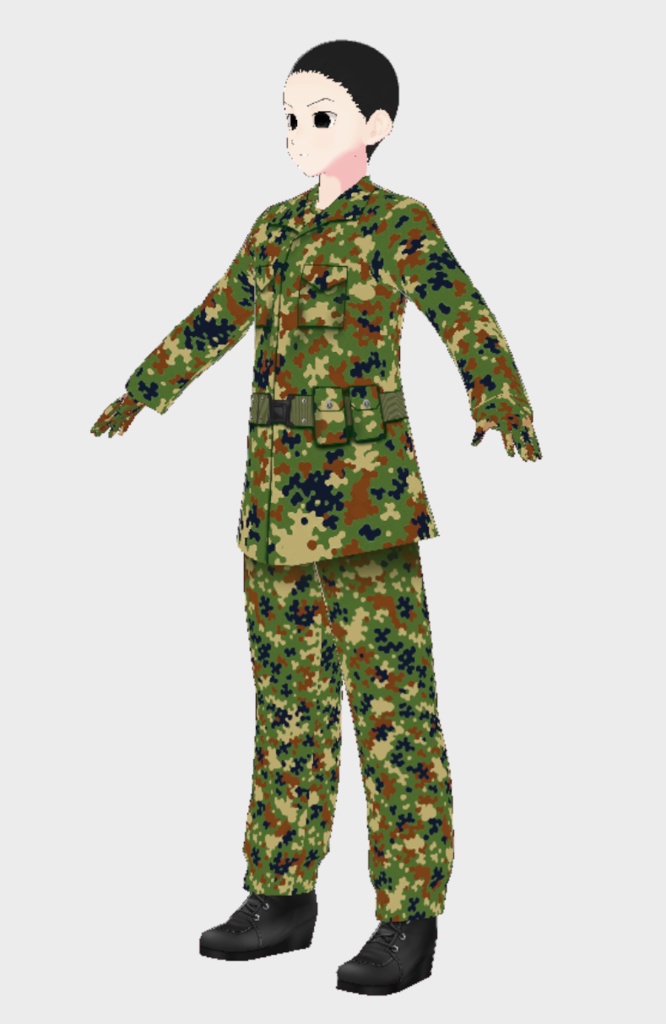 陸上自衛隊制服(迷彩服)(非公式/コスチューム)(VRoid衣装)