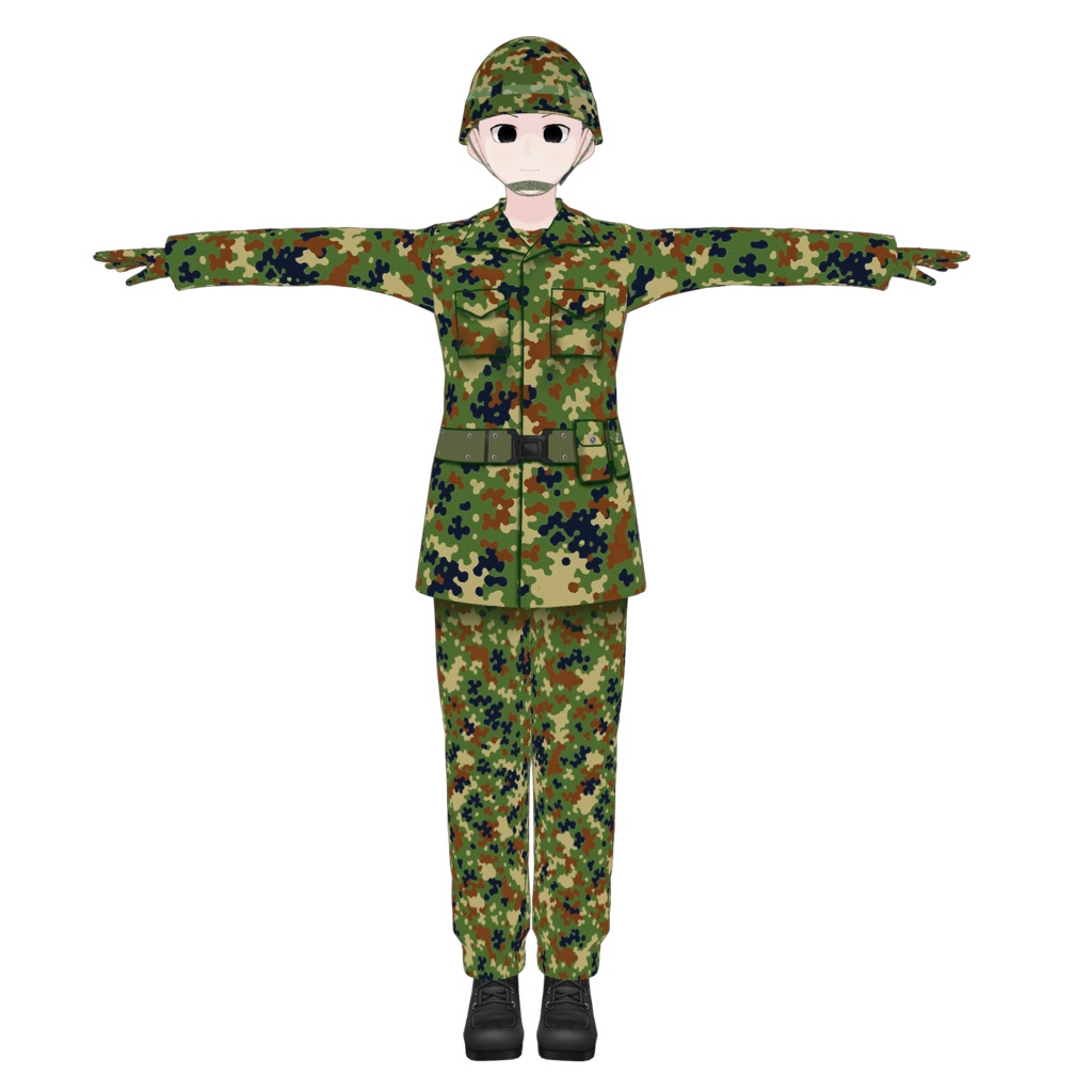 陸上自衛隊員B(VRoid・VRM)