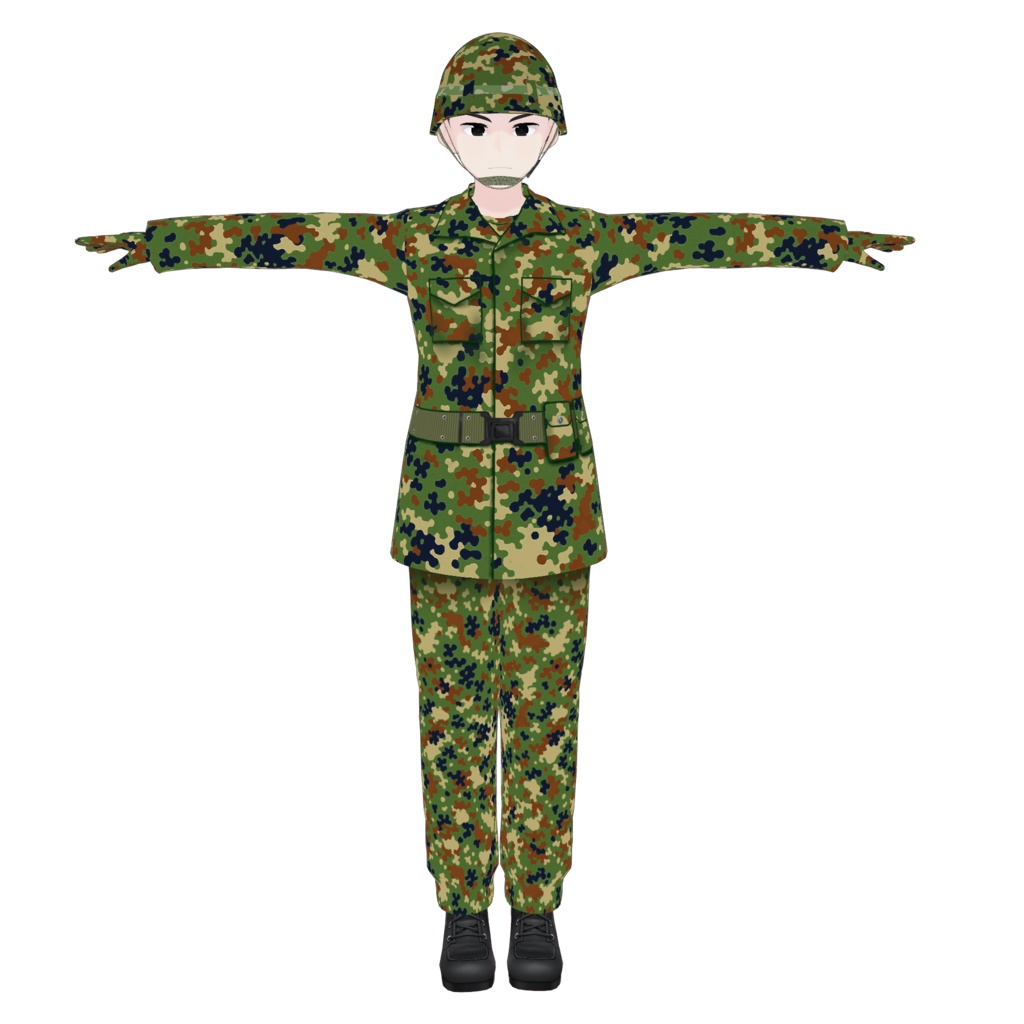 陸上自衛隊員C(VRoid・VRM)