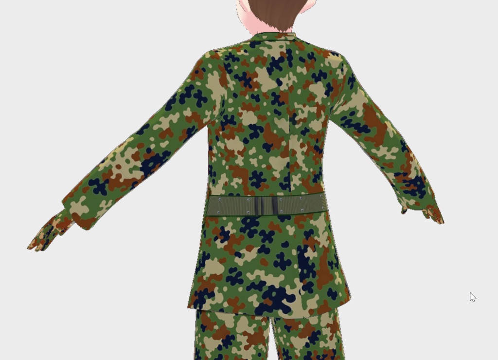 陸上自衛隊制服(迷彩服)(非公式/コスチューム)(VRoid衣装):セルルック版