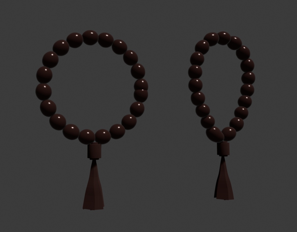 数珠（Blenderファイル）
