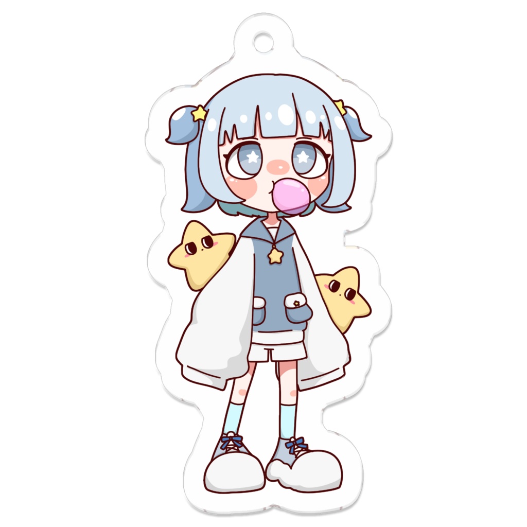カートゥーン風アクキーちゃん(コーティングなし)