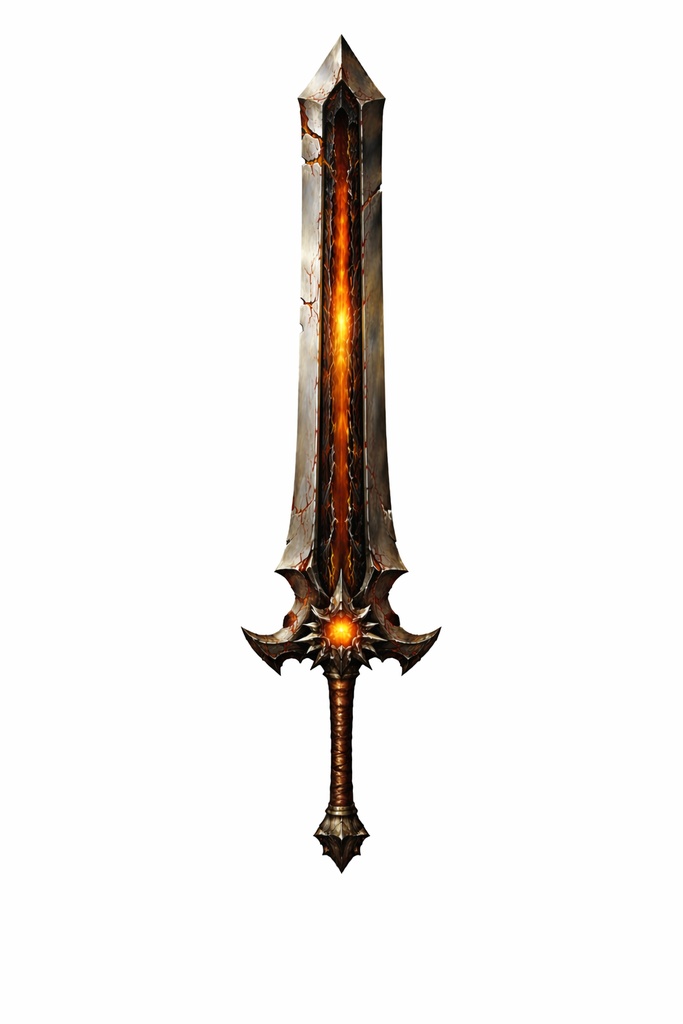 【3Dモデル】ファンタジー 武器 炎の大剣1