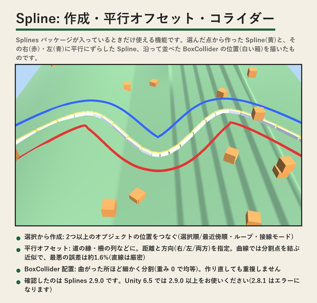 PlaceKit(一括接地・円周に等間隔配置・Spline沿い配置・Unityエディター拡張) | 置いたものを地面へ・円に・Splineに沿って(買い切り)