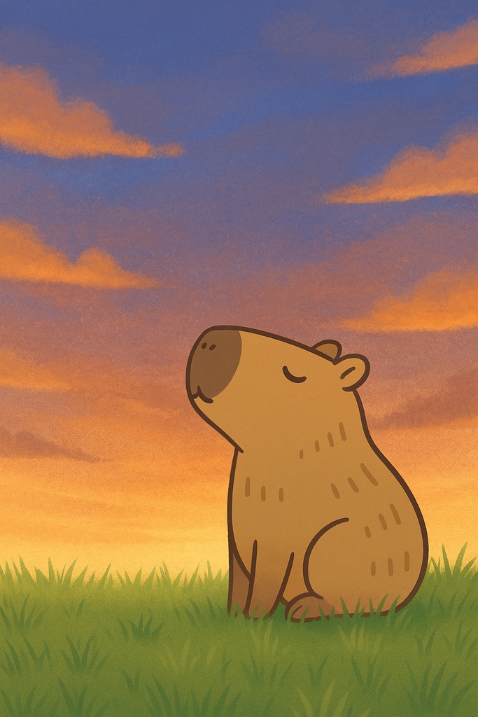癒しのカピ壁紙 Vol.1（空とカピバラ編）
