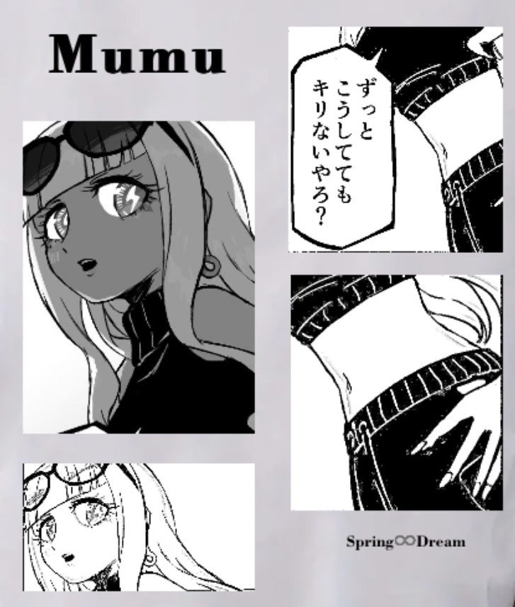 Ｔシャツ(漫画風)