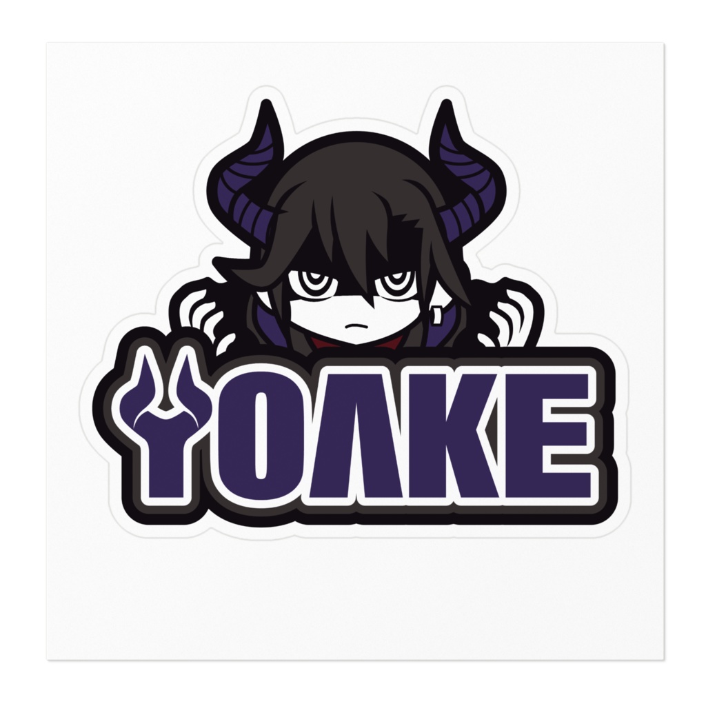 魔王ロゴステッカー