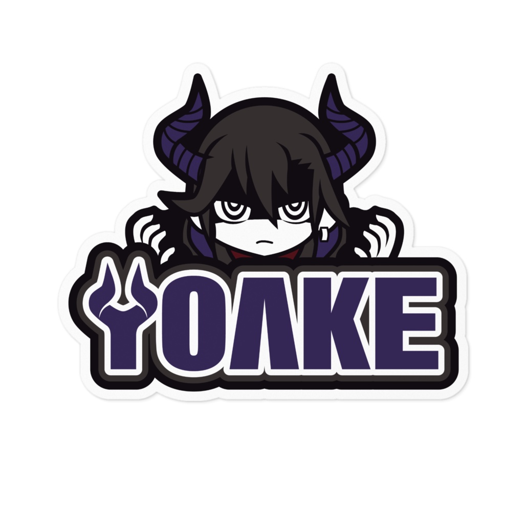 魔王ロゴステッカー