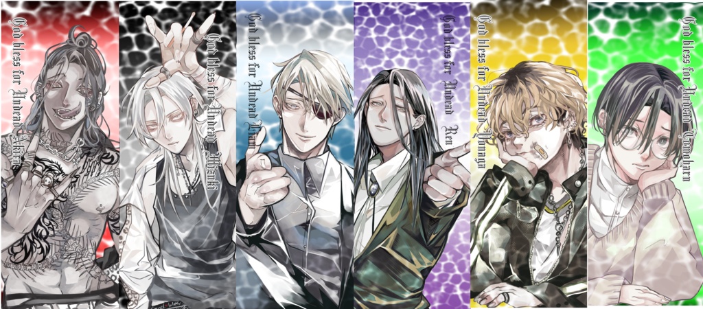God bless for Undead クリア栞カード