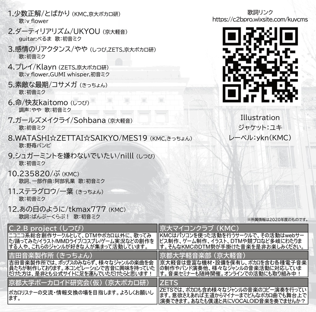 Kyoto University VOCALOID Compilation 「Mirror Stand」