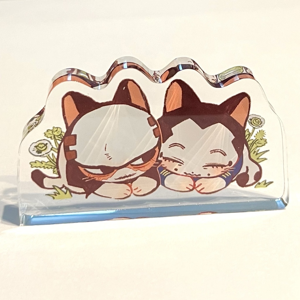 鶴見&宇佐美　8mmネコちゃんアクリルブロック