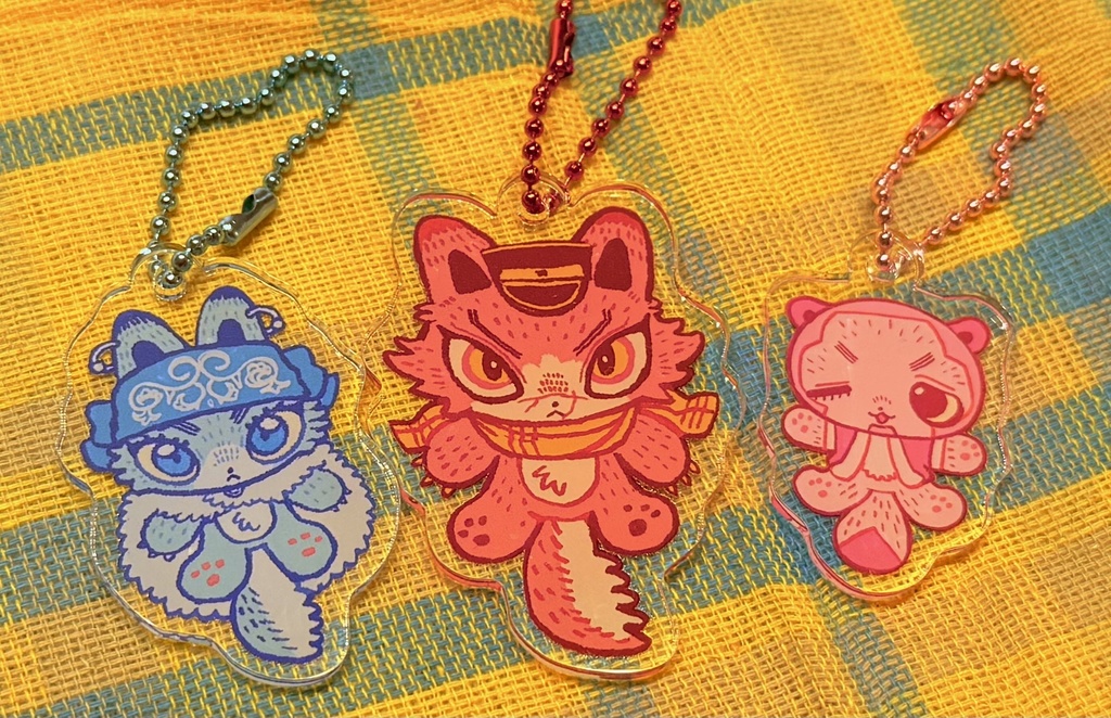 ゴトリ　アニマルアクキーセット