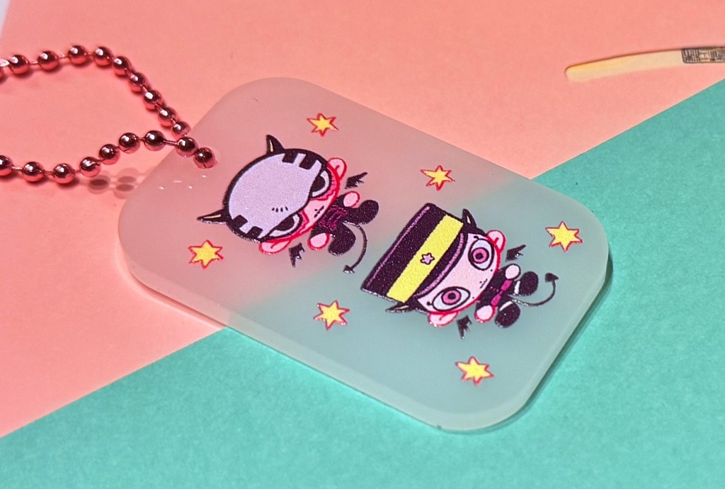 鶴見&宇佐美　👿デビルキーホルダー