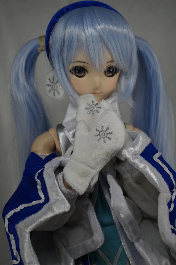 雪ミク用-雪結晶ドレスセット DD/DDS ドール衣装
