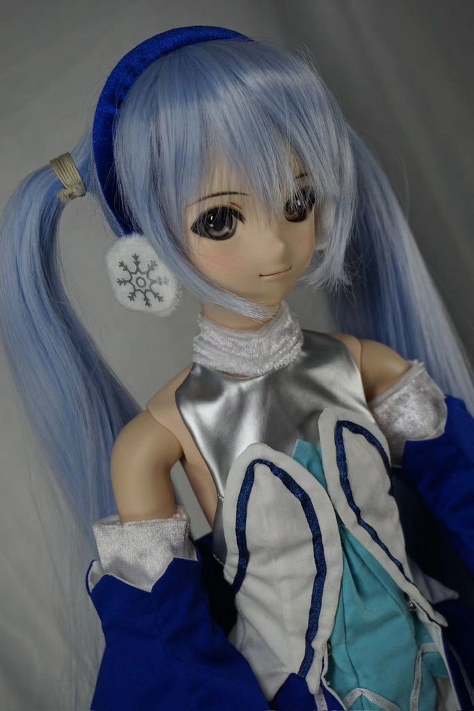 雪ミク用-雪結晶ドレスセット DD/DDS ドール衣装