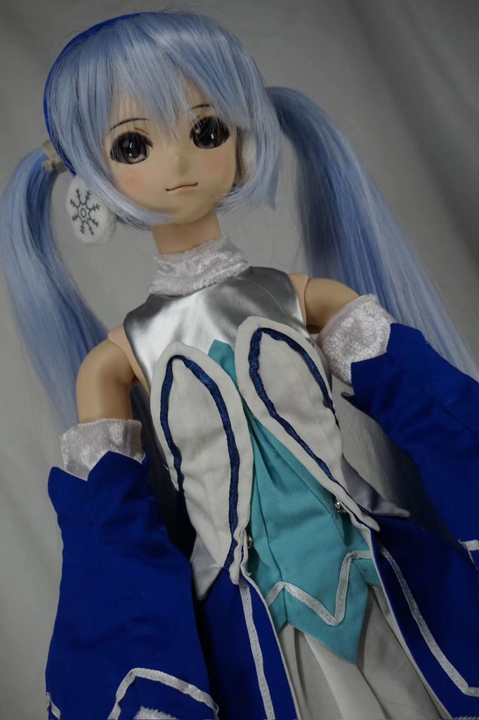 雪ミク用-雪結晶ドレスセット DD/DDS ドール衣装