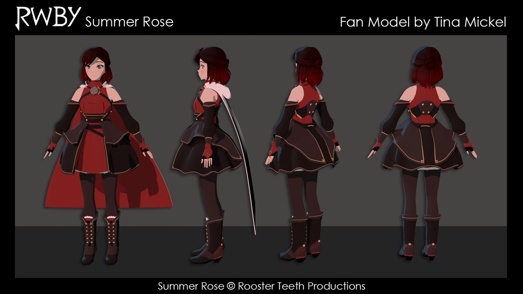 Summer Rose and Sundered Rose RIGGED Model Pack