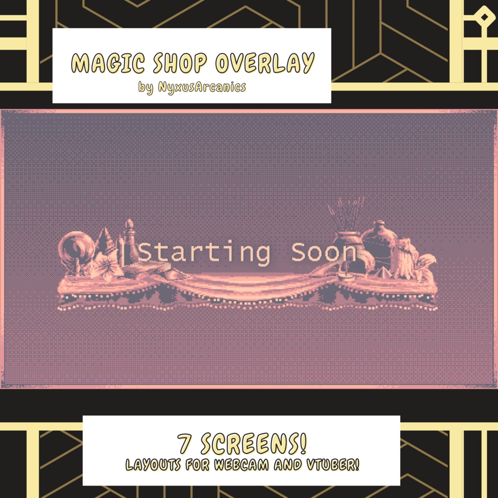 ✧ Magic Shop Stream Overlay | マジック ショップ ストリーム オーバーレイ✧
