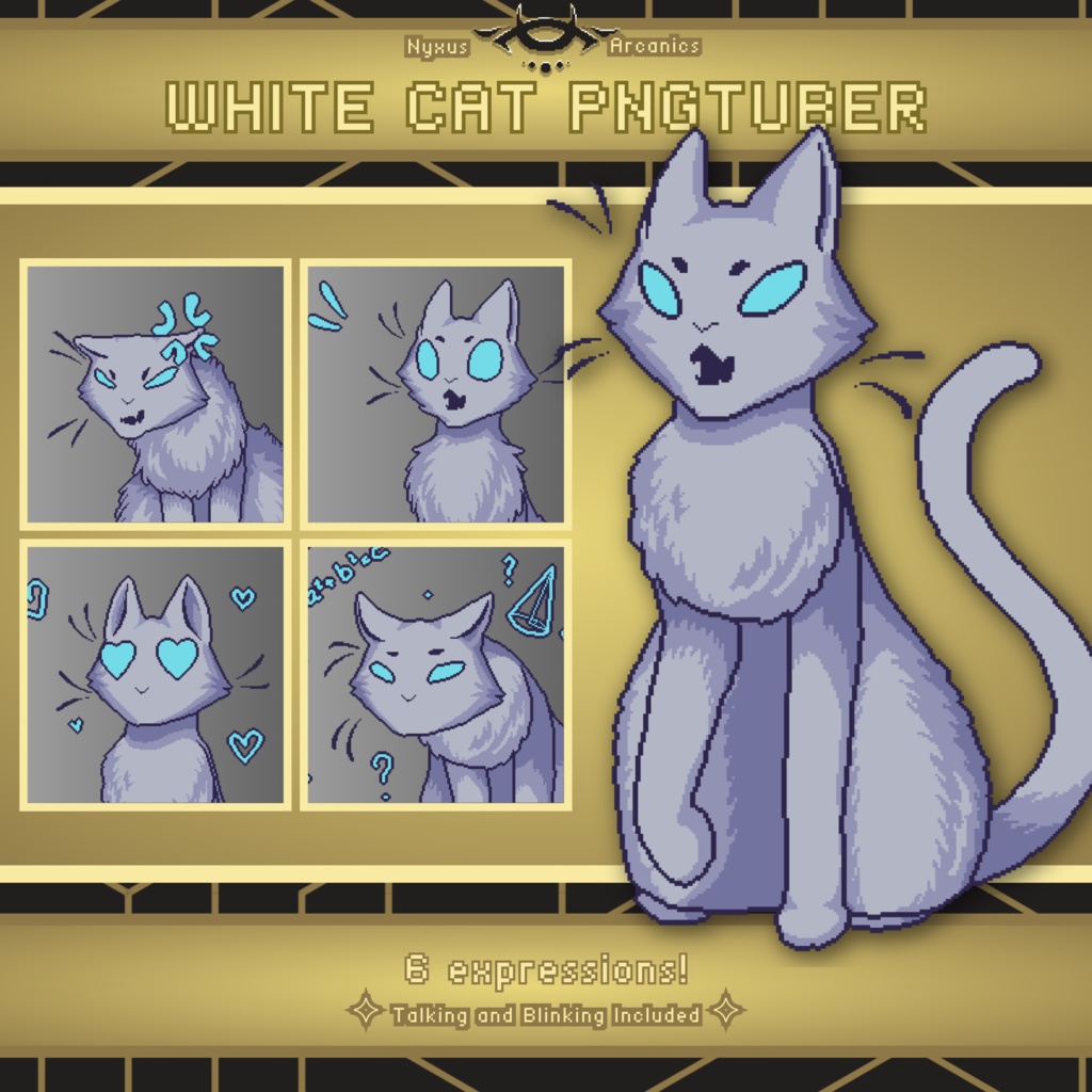 { Pixel Cat Pngtuber | ピクセル猫 Pngtuber }