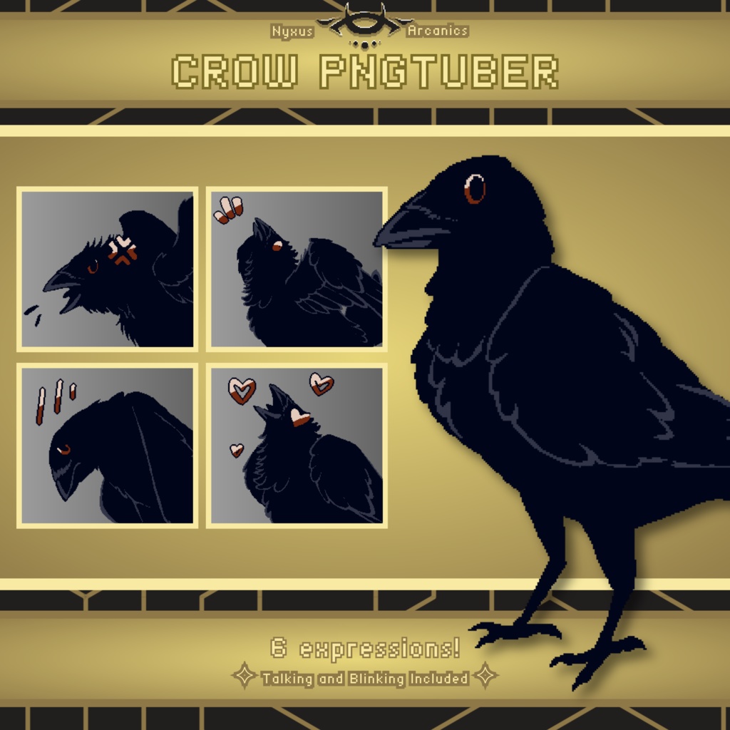 Pixel Crow Pngtuber