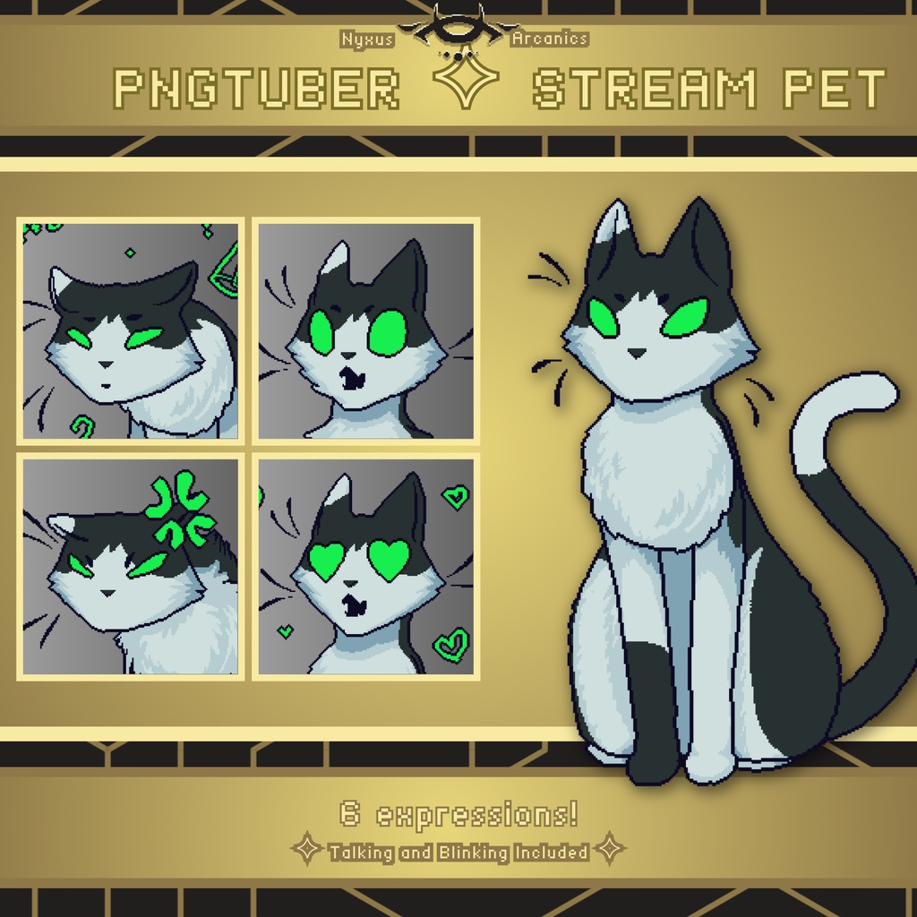 { Pixel Cat Pngtuber | ピクセル猫 Pngtuber }